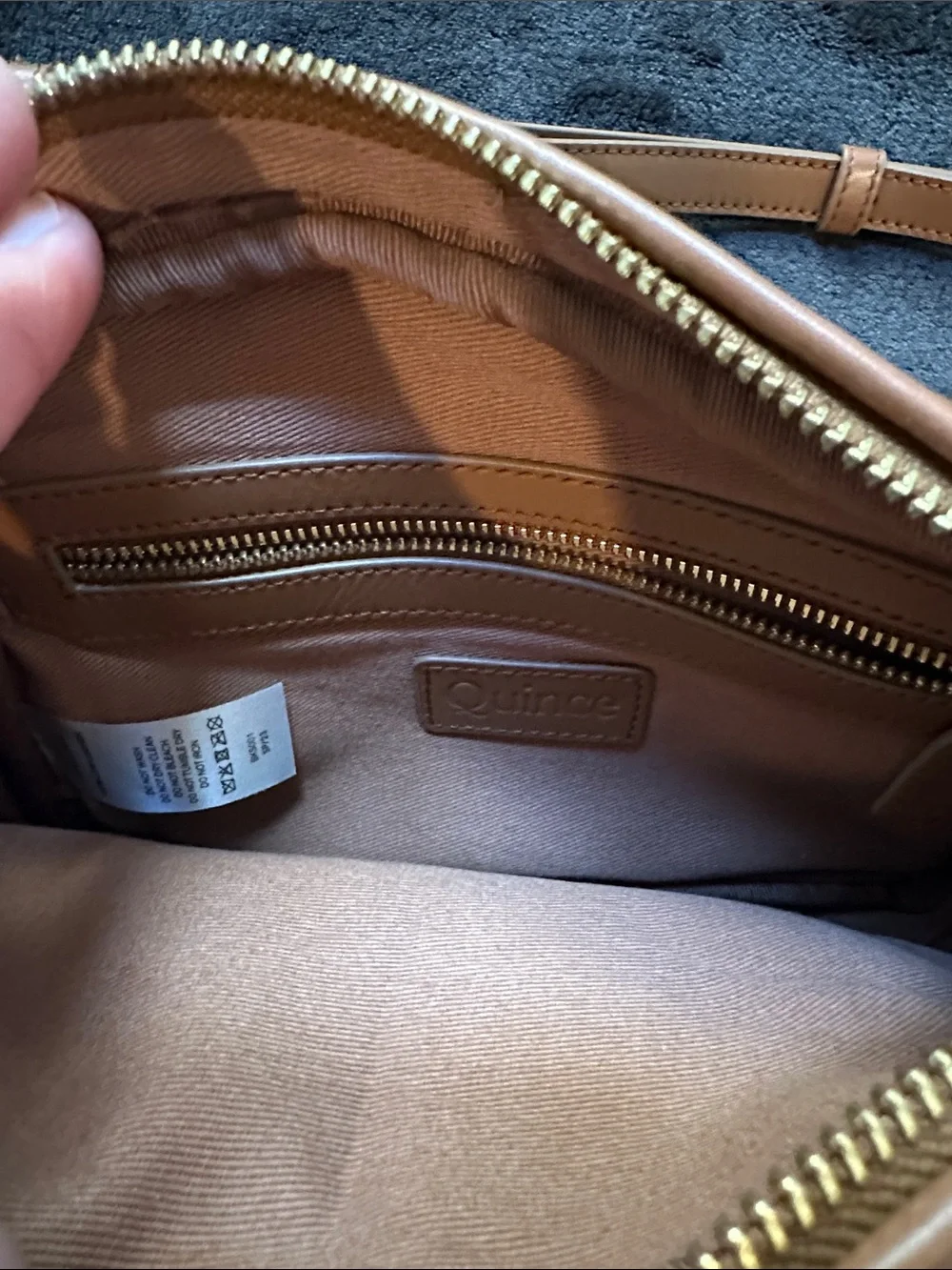 Quince Italian Leather Handwoven Crossbody - Picture 6 of 14
